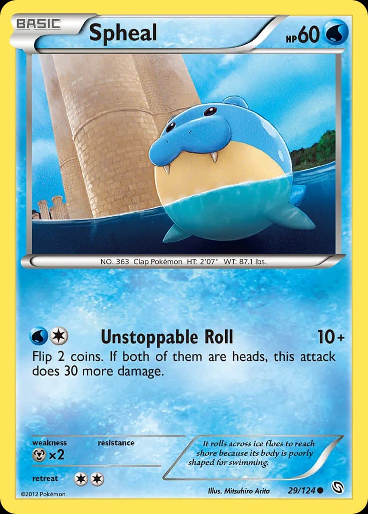 Dragons Exalted Spheal card front, 29/124