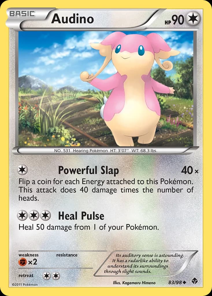 Emerging Powers Audino card front, 83/98