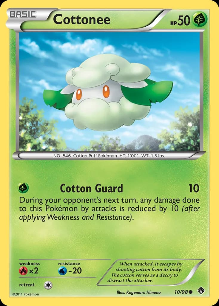 Emerging Powers Cottonee card front, 10/98