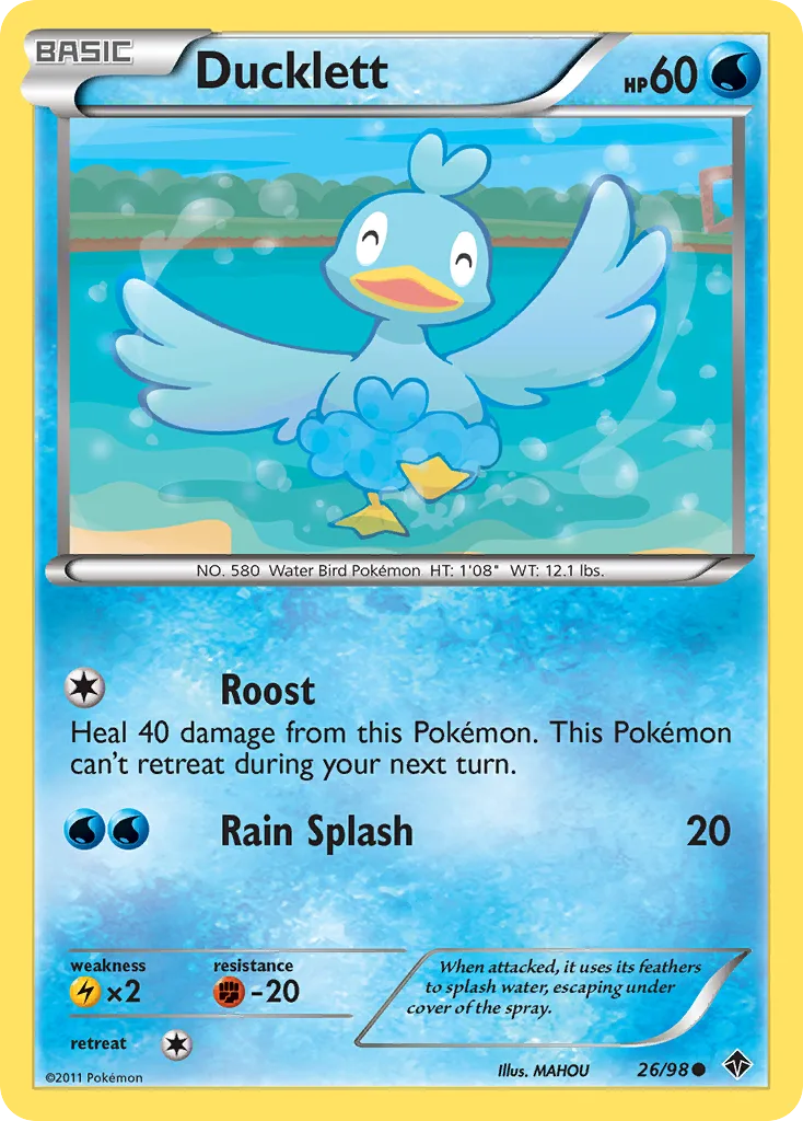 Emerging Powers Ducklett card front, 26/98