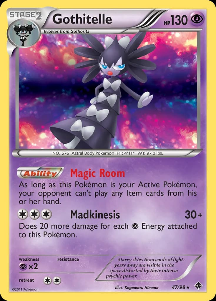 Emerging Powers Gothitelle card front, 47/98
