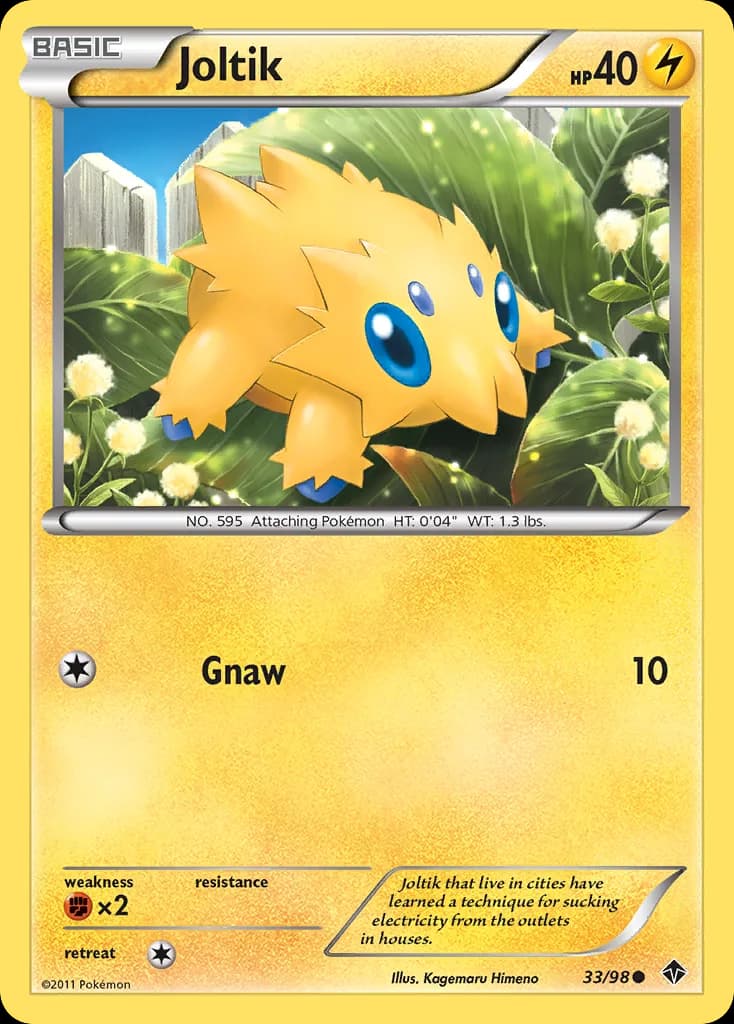 Emerging Powers Joltik card front, 33/98