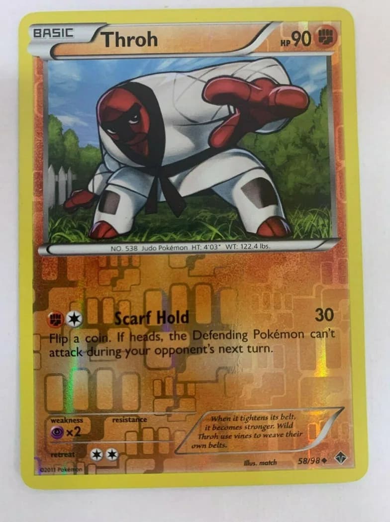 Throh reverse holo card front, Emerging Powers 58/98