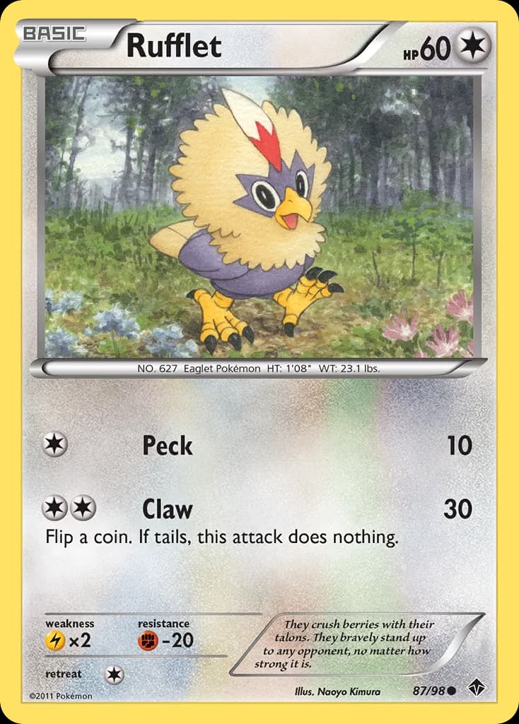 Emerging Powers Rufflet card front, 87/98