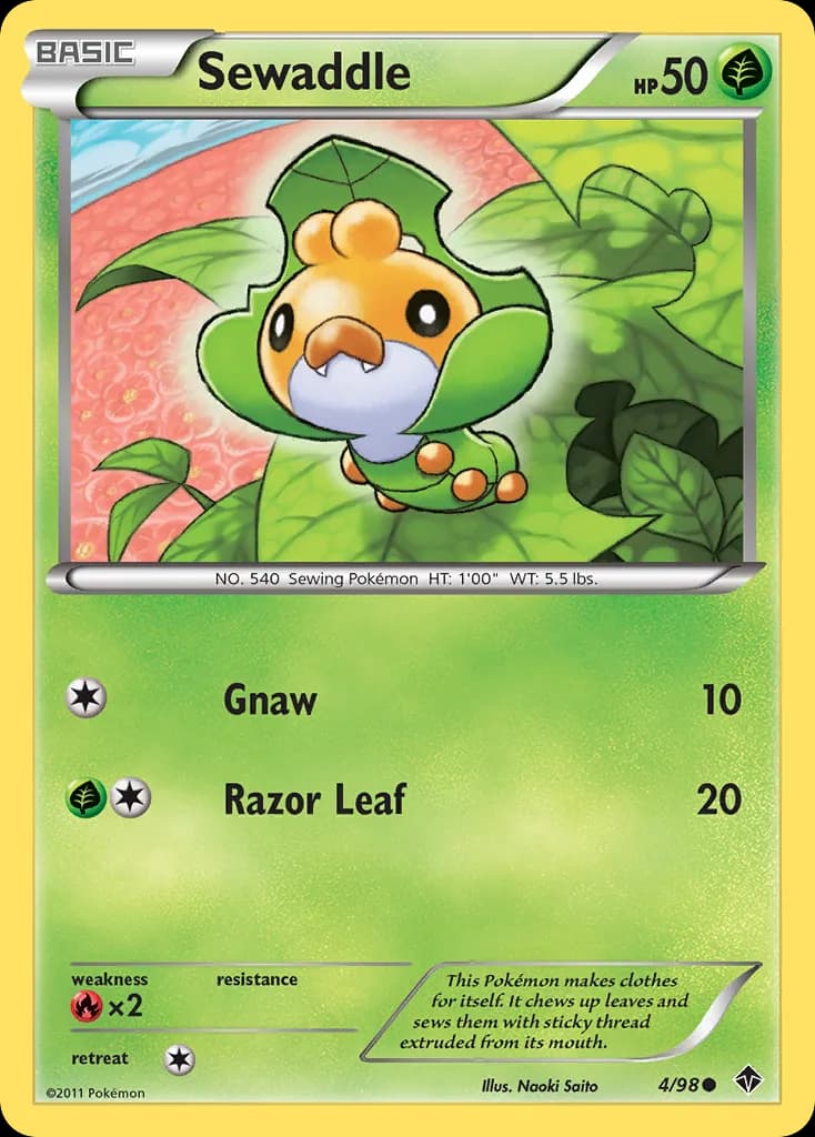 Emerging Powers Sewaddle card front, 4/98