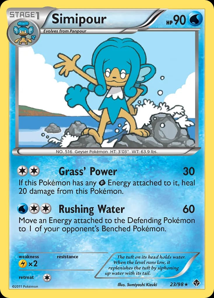 Emerging Powers Simipour card front, 23/98
