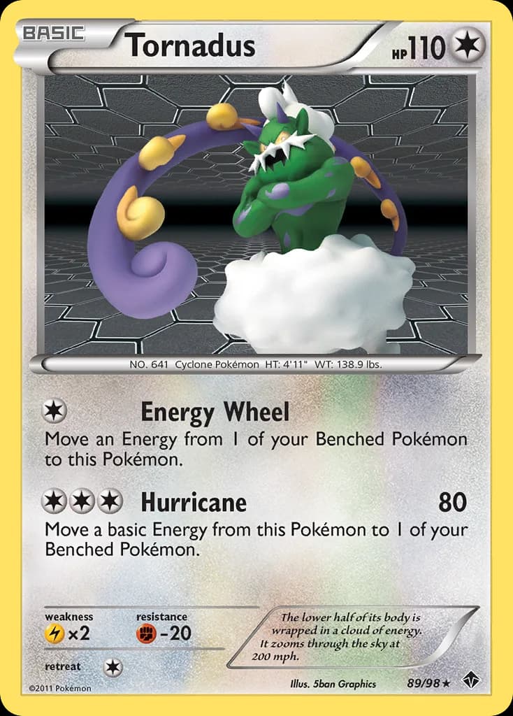Emerging Powers Tornadus card front, 89/98