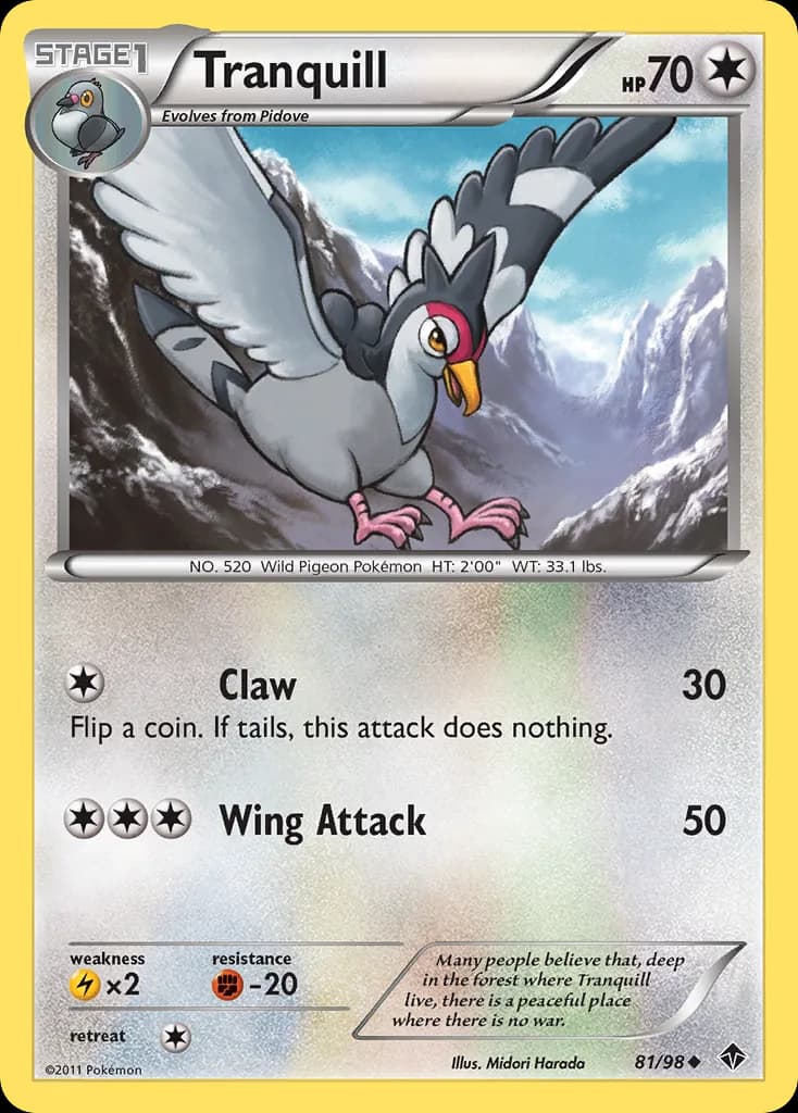 Emerging Powers Tranquill card front, 81/98