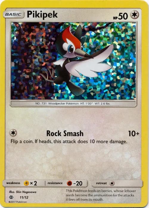 Pikipek, McDonald's Collection 2017 11/12, English card reference; edition and finish may differ