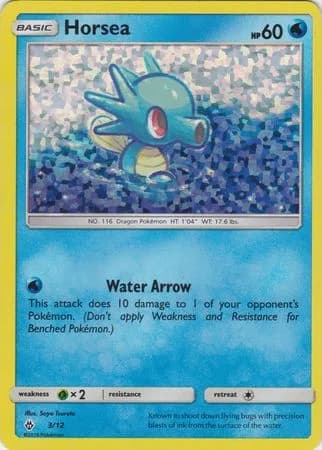 Horsea, McDonald's Collection 2018 3/12, English card reference; edition and finish may differ