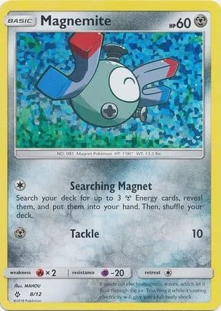 Magnemite, McDonald's Collection 2018 8/12, English card reference; edition and finish may differ