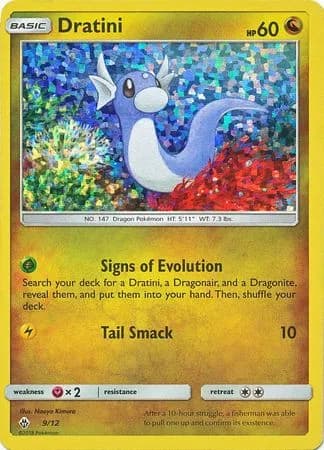 Dratini, McDonald's Collection 2018 9/12, English card reference; edition and finish may differ