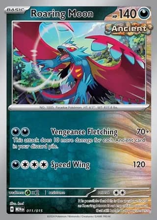 Roaring Moon, McDonald's Collection 2024 11/15, English card reference; edition and finish may differ