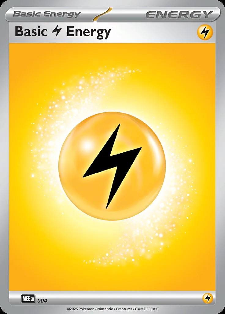 Lightning Energy, Mega Evolution Energy 4/8, English card reference; edition and finish may differ