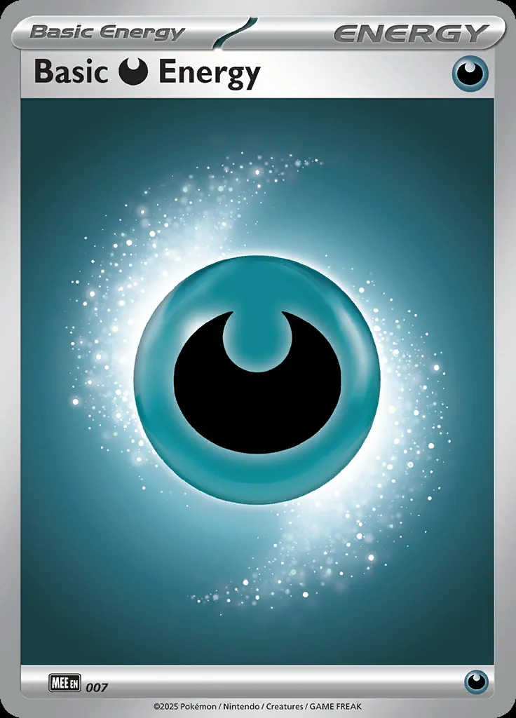 Darkness Energy, Mega Evolution Energy 7/8, English card reference; edition and finish may differ
