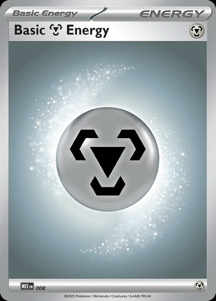 Metal Energy, Mega Evolution Energy 8/8, English card reference; edition and finish may differ