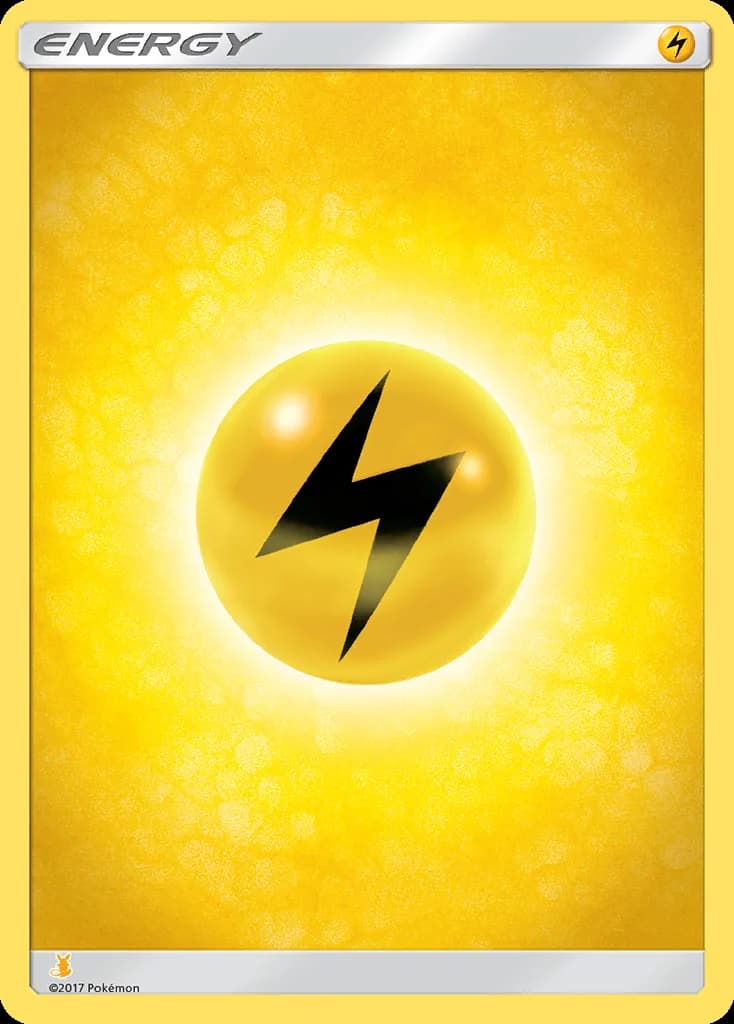 Lightning Energy, SM trainer Kit (Alolan Raichu) 2/30, English card reference; edition and finish may differ; unnumbered source reference for the listed half-deck position
