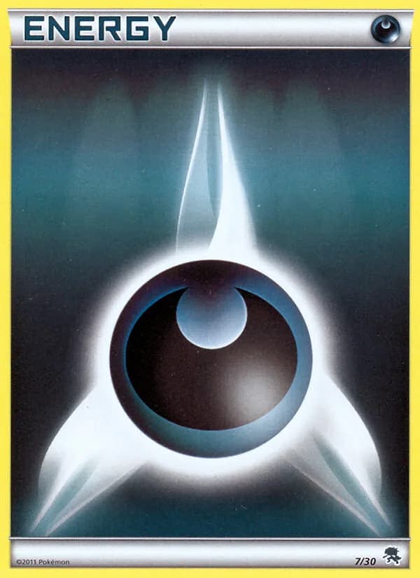 Darkness Energy, BW trainer Kit (Zoroark) 7/30, English card reference; edition and finish may differ
