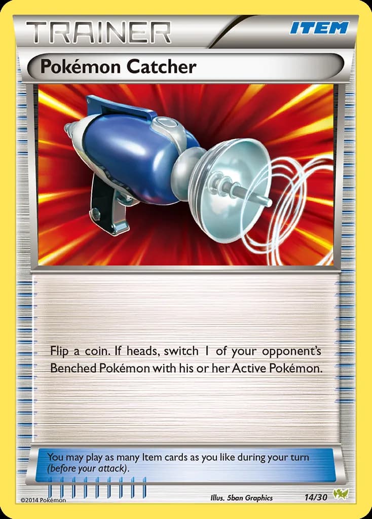 Pokémon Catcher, XY trainer Kit (Noivern) 14/30, English card reference; edition and finish may differ