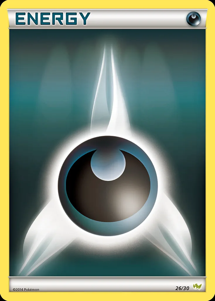Darkness Energy, XY trainer Kit (Noivern) 26/30, English card reference; edition and finish may differ