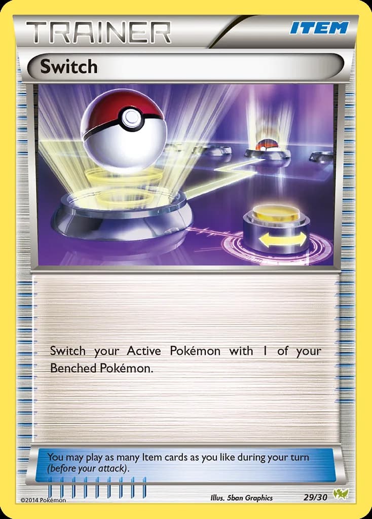 Switch, XY trainer Kit (Noivern) 29/30, English card reference; edition and finish may differ