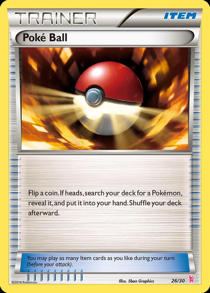 Poké Ball, XY trainer Kit (Sylveon) 26/30, English card reference; edition and finish may differ