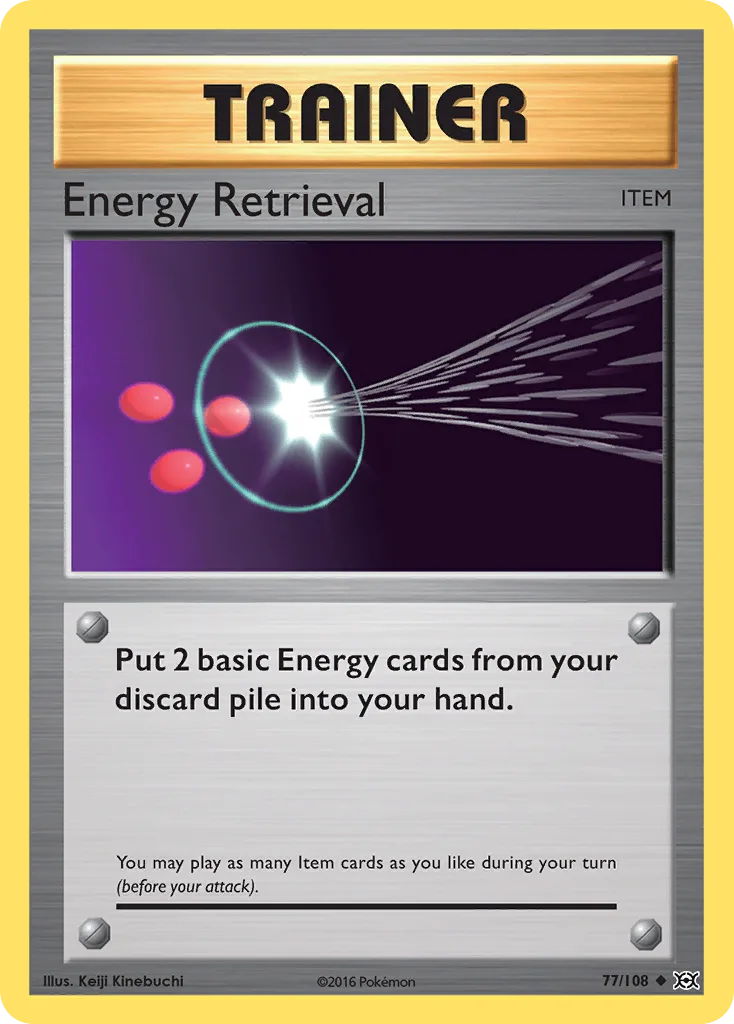 Evolutions Energy Retrieval card front, 77/108