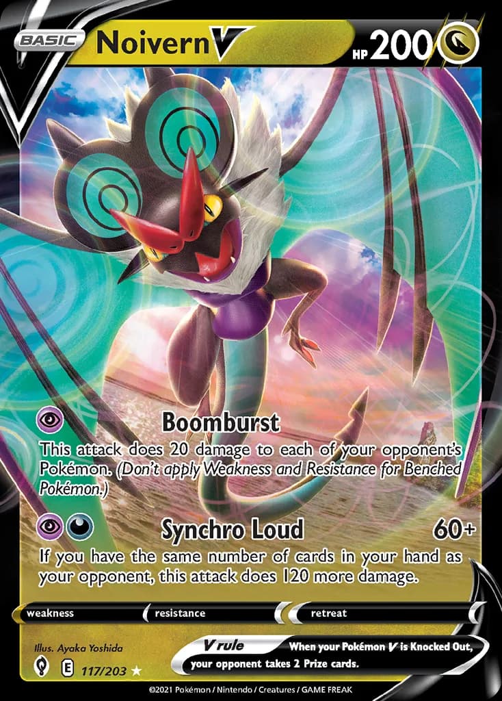 Evolving Skies Noivern V card front, 117/203