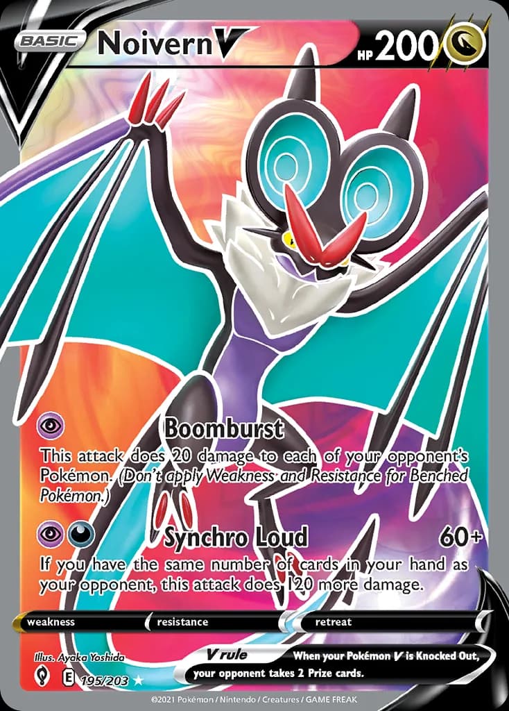 Evolving Skies Noivern V card front, 195/203