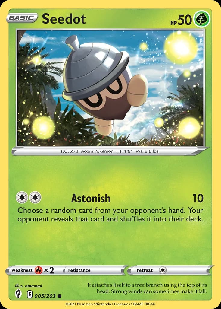 Evolving Skies Seedot card front, 5/203