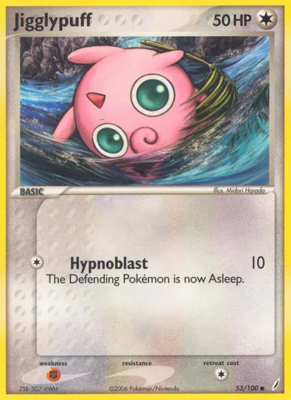 Jigglypuff card front, EX Crystal Guardians 53/100