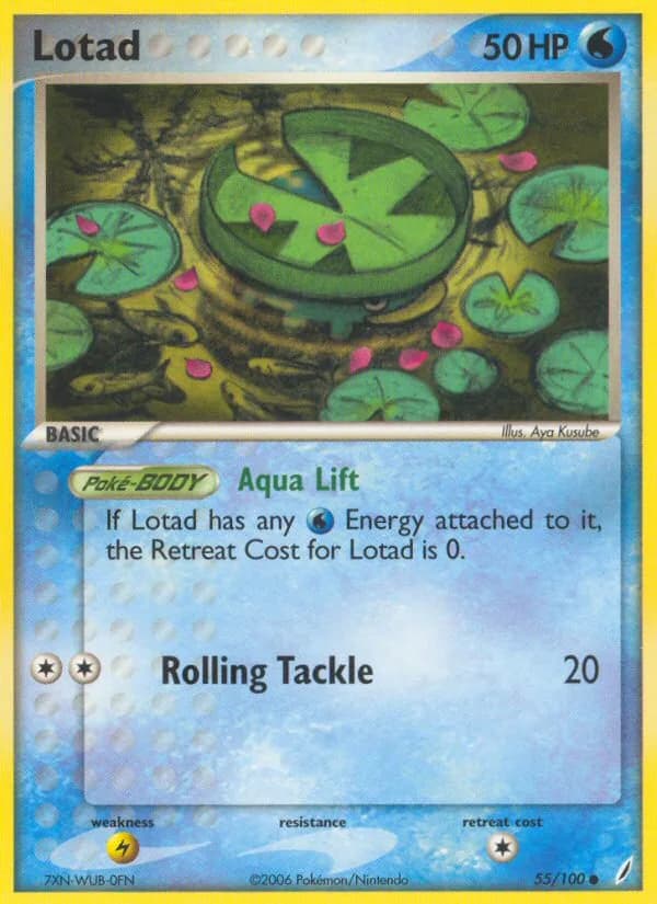 Lotad card front, EX Crystal Guardians 55/100