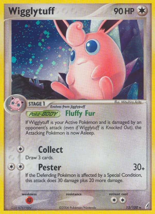 Wigglytuff card front, EX Crystal Guardians 13/100