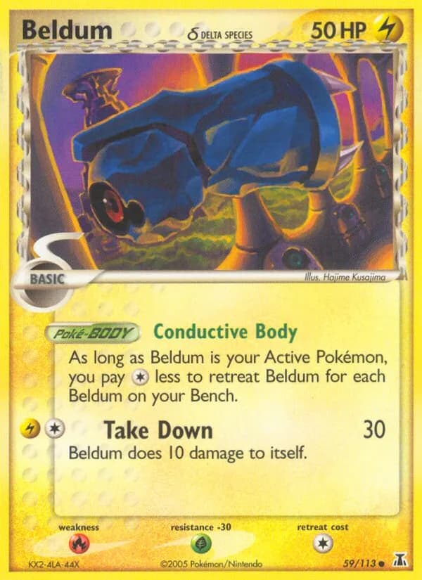 Beldum δ card front, EX Delta Species 59/113