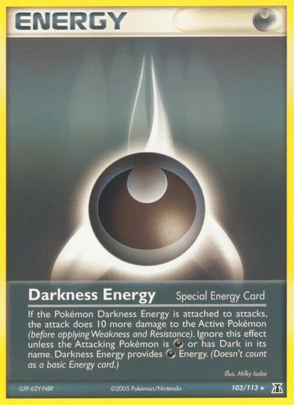 Darkness Energy card front, EX Delta Species 103/113