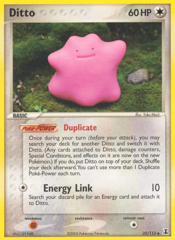 Ditto card front, EX Delta Species 35/113