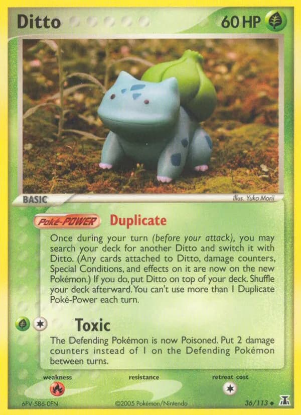 Ditto card front, EX Delta Species 36/113