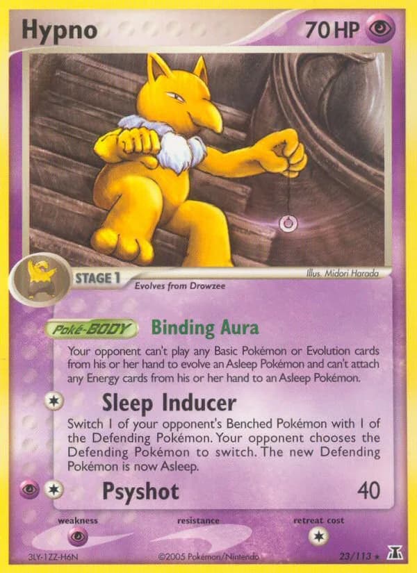 Hypno card front, EX Delta Species 23/113