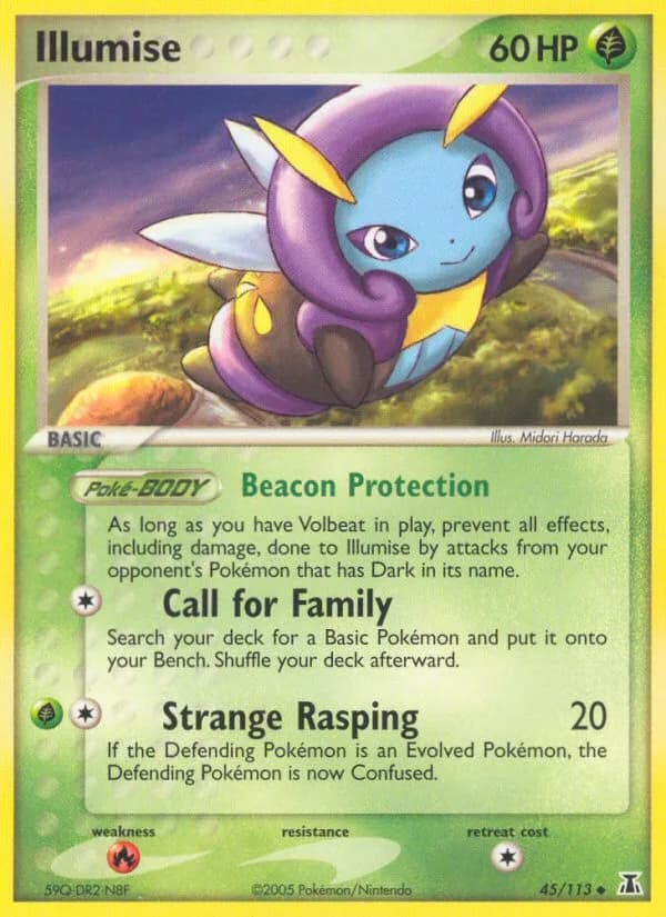 Illumise card front, EX Delta Species 45/113