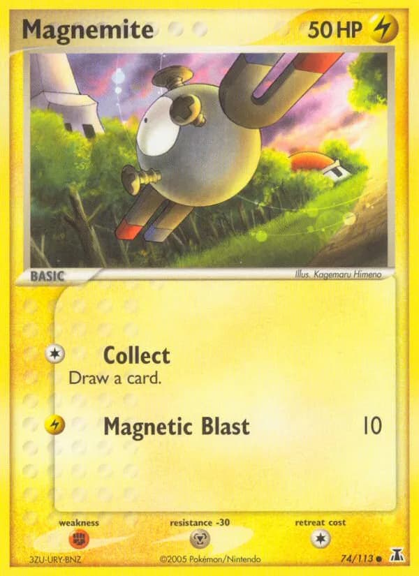 Magnemite card front, EX Delta Species 74/113