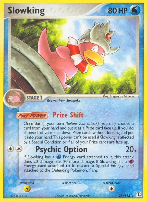 Slowking card front, EX Delta Species 28/113