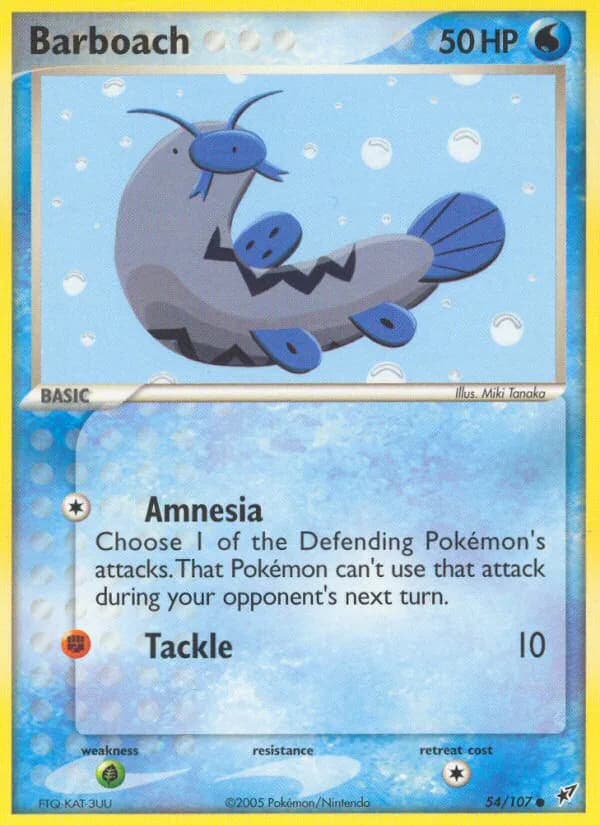 Barboach card front, EX Deoxys 54/107