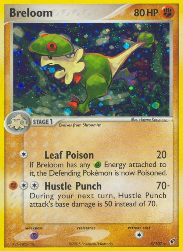 Breloom card front, EX Deoxys 3/107