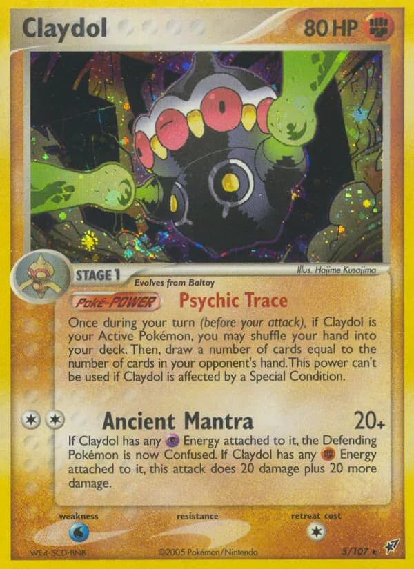 Claydol card front, EX Deoxys 5/107