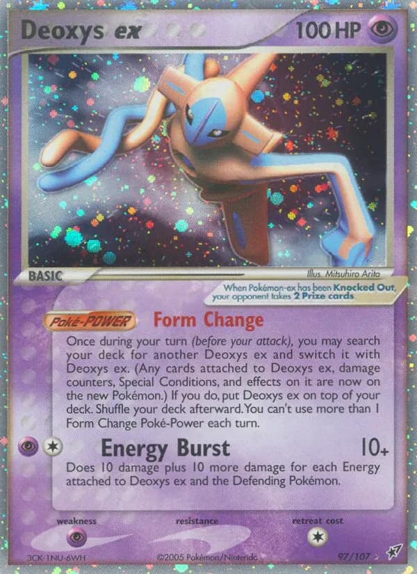 Deoxys ex card front, EX Deoxys 97/107
