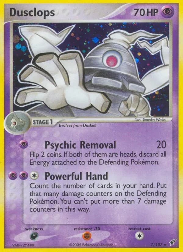 Dusclops card front, EX Deoxys 7/107