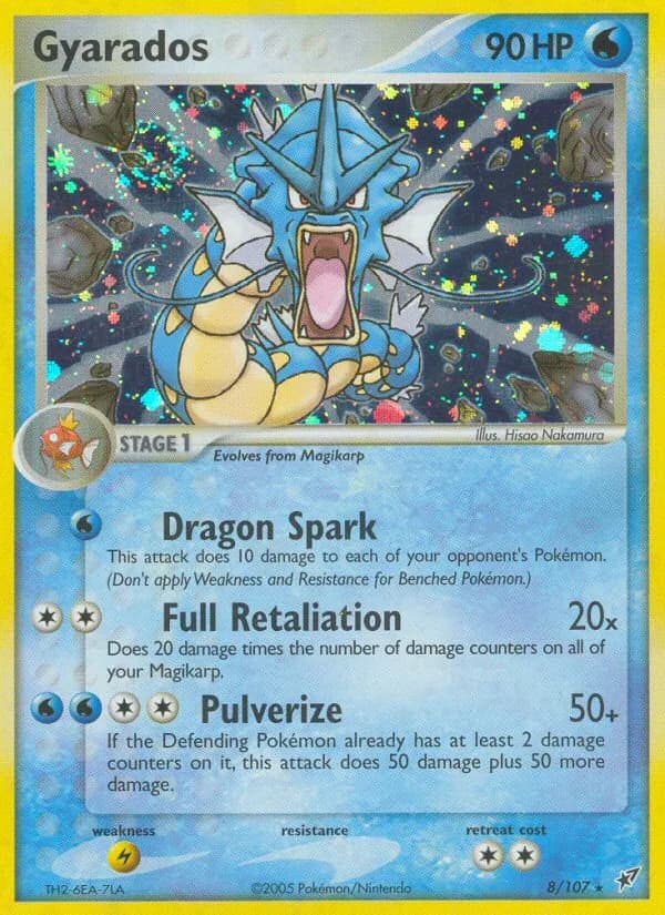 Gyarados card front, EX Deoxys 8/107