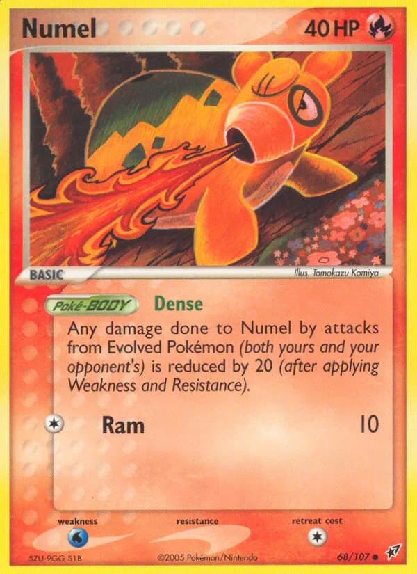 Numel card front, EX Deoxys 68/107