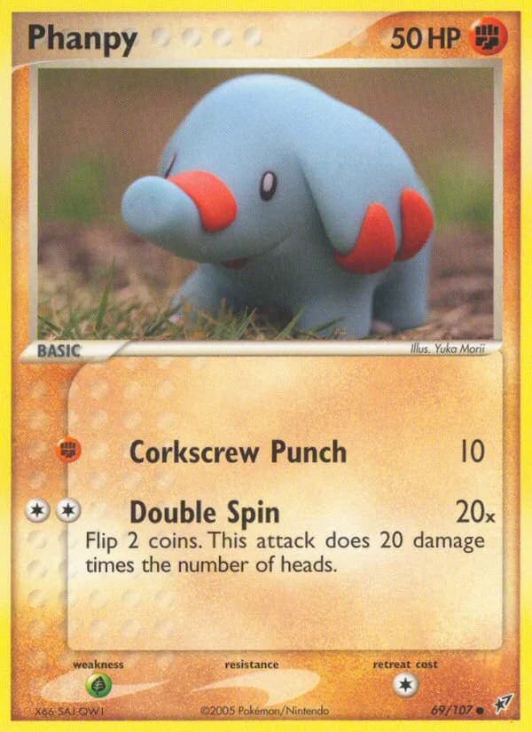 Phanpy card front, EX Deoxys 69/107