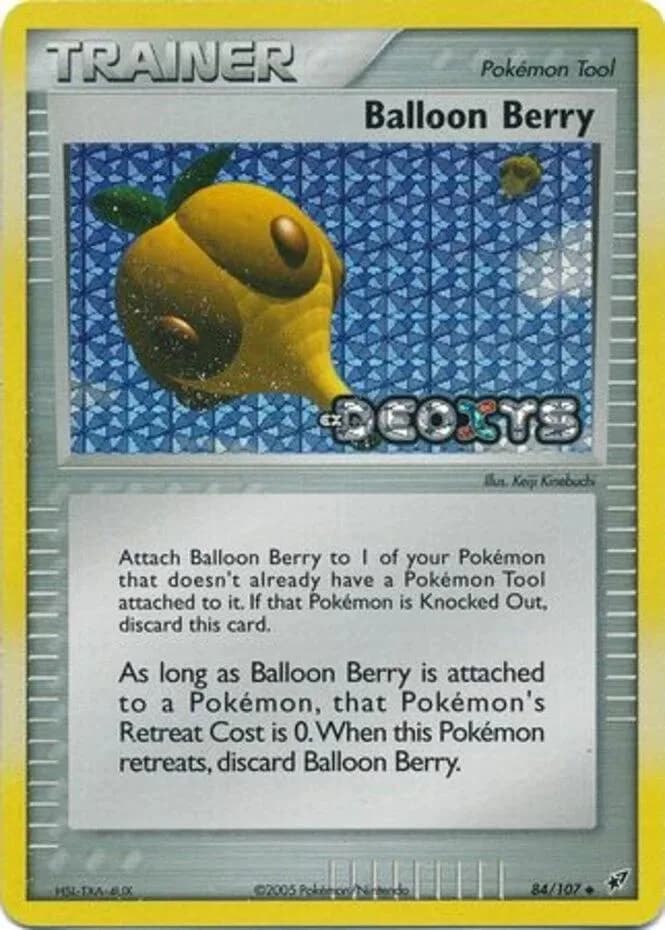 Balloon Berry reverse holo card front, EX Deoxys 84/107